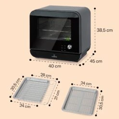 Vita Pro Heißluftfritteuse Dampfgaren 2450 W 18 Ltr 800 Ml Wassertank -Outdoor Grills Store 10041333 de 0007 usp