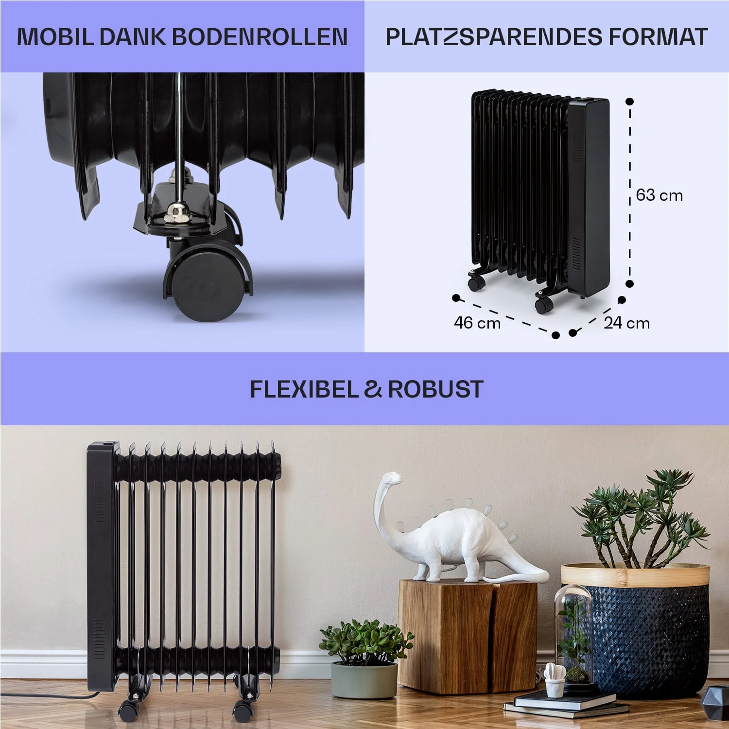 Sanford Smart Ölradiator 2500 W Leistung Wochentimer LED-Display Touch-Panel Klarstein-App 6 Sanford Smart Ölradiator 2500 W Leistung Wochentimer LED-Display Touch-Panel Klarstein-App – Bild 6