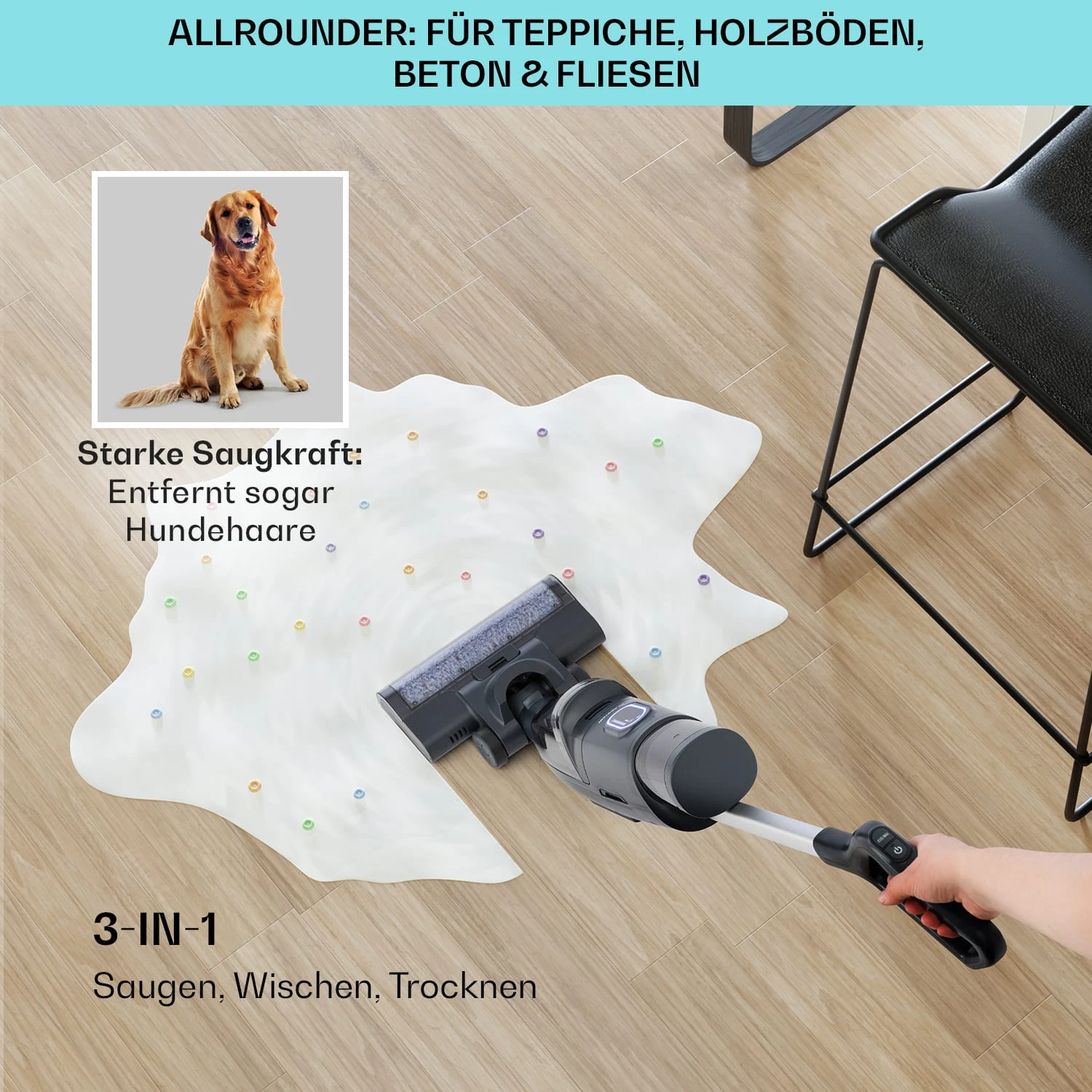 Caswell Plus Nass-/Trockensauger Kabellos Akkubetrieben LED-Display 4 Caswell Plus Nass-/Trockensauger Kabellos Akkubetrieben LED-Display – Bild 4