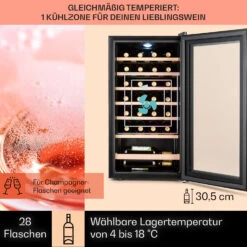 Barossa 29 Uno Weinkühlschrank 1 Zone 88 Ltr / 28 Fl Touch-Display -Outdoor Grills Store 10041397 de 0003 usp