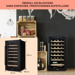 Barossa 29 Uno Weinkühlschrank 1 Zone 88 Ltr / 28 Fl Touch-Display -Outdoor Grills Store 10041397 de 0006 usp