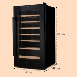 Barossa 29 Uno Weinkühlschrank 1 Zone 88 Ltr / 28 Fl Touch-Display -Outdoor Grills Store 10041397 yy 0008 dimensions