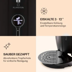 Passau Bierzapfanlage 6 L Universalfässer Druckluftpumpe 3 - 12 °C 65 W -Outdoor Grills Store 10041520 de 0004 logo