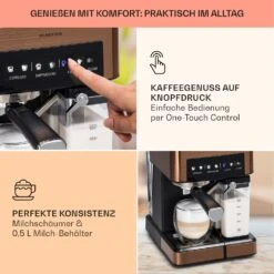 Arabica Comfort Espressomaschine 1350W 20 Bar 1,8l Touch-Bedienfeld 10 Arabica Comfort Espressomaschine 1350W 20 Bar 1,8l Touch-Bedienfeld -Outdoor Grills Store 10041524 de 0003 usp