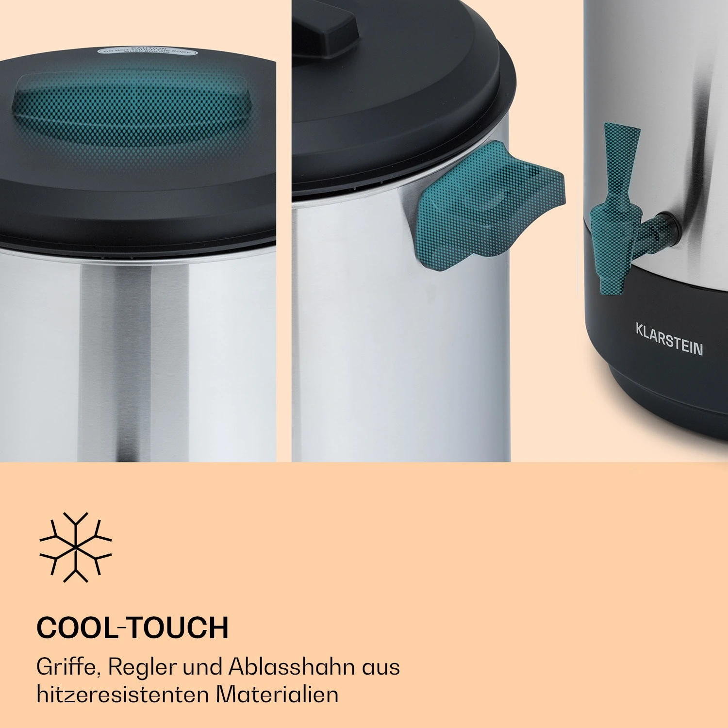 Abbey 25 Einkochautomat Getränkespender 25L 100°C 180min Edelstahl 5 Abbey 25 Einkochautomat Getränkespender 25L 100°C 180min Edelstahl – Bild 5