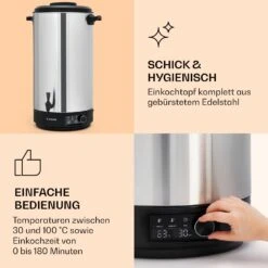 Abbey 60 Einkochautomat Getränkespender 60L 100°C 180min Edelstahl -Outdoor Grills Store 10041840 de 0004 logo