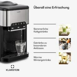 Aqueous Eiswürfelmaschine 3-in-1: Eiswürfel, Wasserspender: Heiß & Kalt 20 Kg/24h -Outdoor Grills Store 10041845 de 0005 usp