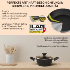 Noto Endurance Kochtopf-Set 4 Töpfe Geschmiedetes Aluminium Induktion PTFE-Antihaftbeschichtung -Outdoor Grills Store 10045009 de 0005 usp