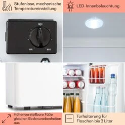 Happy Hour 38 Mini-Kühlschrank Minibar 38 Liter 26 DB -Outdoor Grills Store 10045047 de 0005 usp