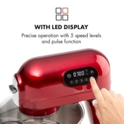 Curve Plus Küchenmaschinen-Set | 5l | 4-in-1 Fleischwolf | Rot -Outdoor Grills Store 60002329 yy 0005 logo Klarstein Curve Plus Kuechenmaschinen Set rot