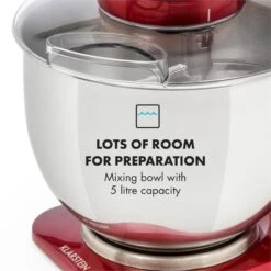 Curve Plus Küchenmaschinen-Set | 5l | 4-in-1 Fleischwolf | Rot -Outdoor Grills Store 60002329 yy 0009 logo Klarstein Curve Plus Kuechenmaschinen Set rot