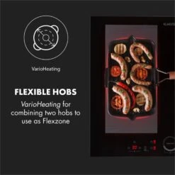 Kalahari Delicatessa Einbau-Ofen-Set Induktion 7000W 68Ltr Schwarz Edelstahl 19 Kalahari Delicatessa Einbau-Ofen-Set Induktion 7000W 68Ltr Schwarz Edelstahl -Outdoor Grills Store 60002585 yy 0008 logo Klarstein Delicatessa 60 Einbaukochfeld schwarz