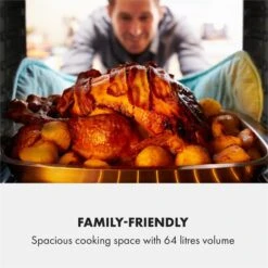 Gusteau Ignito Einbau-Ofen-Set Elektro / Gas 64Ltr Schwarz Edelstahl -Outdoor Grills Store 60002595 yy 0005 logo Klarstein Gusteau Elektrischer Einbaubackofen schwarz