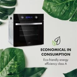 Gusteau Ignito Einbau-Ofen-Set Elektro / Gas 64Ltr Schwarz Edelstahl -Outdoor Grills Store 60002595 yy 0006 logo Klarstein Gusteau Elektrischer Einbaubackofen schwarz