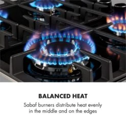 Gusteau Ignito Einbau-Ofen-Set Elektro / Gas 64Ltr Schwarz Edelstahl -Outdoor Grills Store 60002595 yy 0008 logo Klarstein Ignito 4 Zonen Gaskochfeld schwarz