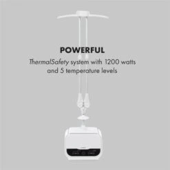 ShirtButler Pro Automatisches Trocknersystem Hemd & Hose 1200 W 2-in-1 70 °C Timer Weiß -Outdoor Grills Store 60002669 yy 0007 logo Klarstein ShirtButler Pro Trocknersystem weiss