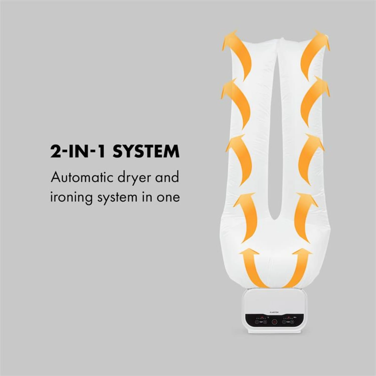 ShirtButler Pro Automatisches Trocknersystem Hemd / Hose / Schuhe 1200W 2-in-1 70°C Timer Weiß 3 ShirtButler Pro Automatisches Trocknersystem Hemd / Hose / Schuhe 1200W 2-in-1 70°C Timer Weiß – Bild 3